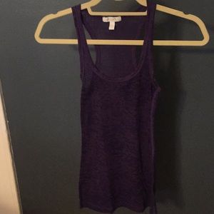 Delias Racerback purple heathered tank top